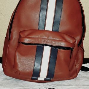 Coach Houston Backpack  w/ Stripe